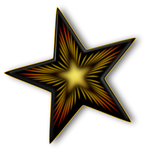 Estrella oscura Vector