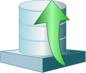 Database platform up vector illustration