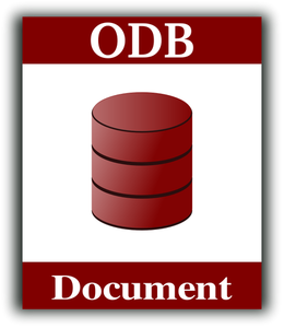 Ikona vektor dokumentu ODF
