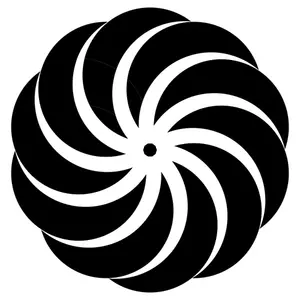 Decagono a forma di cerchi