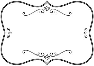 Zwart-wit bloeien frame
