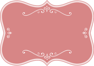 Pink flourish frame