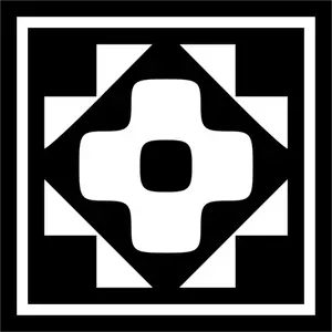 Dekorative firkant symbolet