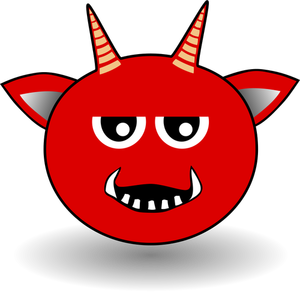 Little Red Devil cartoon vector de la imagen