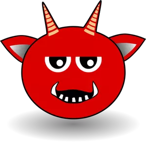 Little Red Devil kartun vektor gambar