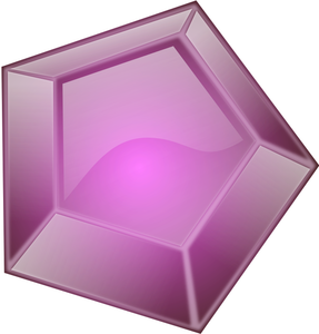 Multi-Oberfläche lila Diamant-Vektor-ClipArt