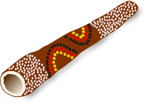 Instrument didgeridoo vector imagine