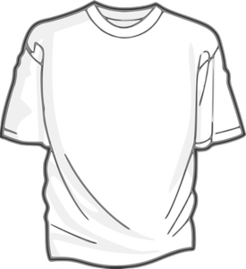 Wit t-shirt vector afbeelding