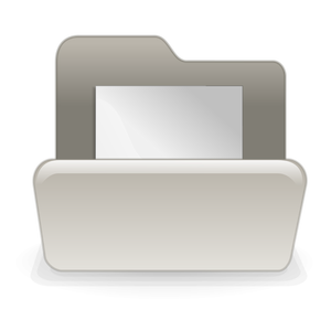 Beige file folder vector illustration
