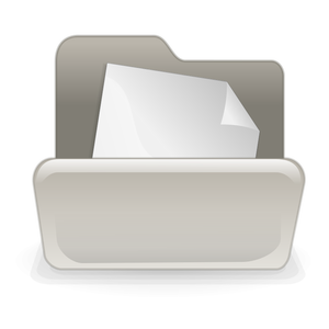 Folder z czystym papierze ilustracji wektorowych