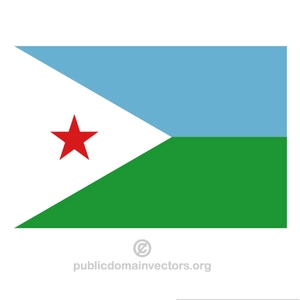 Drapelul statului Djibouti