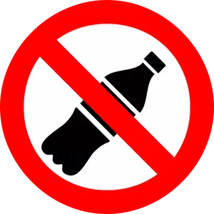 Drink geen teken vector illustraties