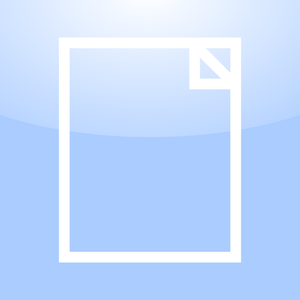 Vector illustration of blank document computer OS icon