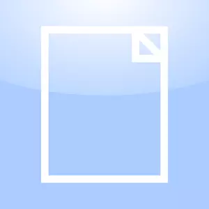 Ilustración vectorial del icono de PC sistema operativo documento en blanco