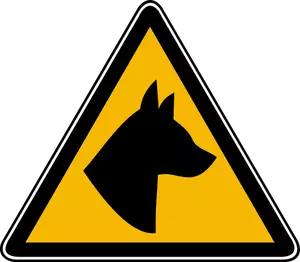 Imagem de perigo do cão