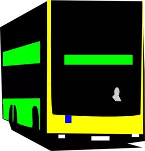 Berlin dubbeldäckare buss vektorbild