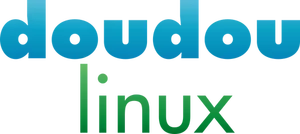 Doudou Linux wedstrijd embleembeeld vector