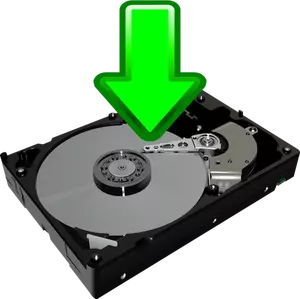 Download to HDD icon vector image