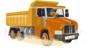 Dump Kipper vrachtwagen vector afbeelding