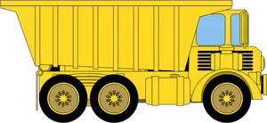 Vektor ilustrasi besar pertambangan truk