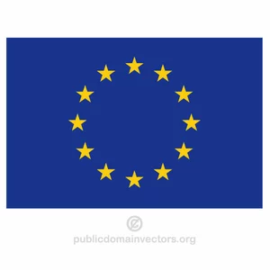Vector bandera de la Unión Europea