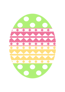 पस्टेल रंग ईस्टर egg वेक्टर छवि