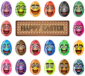 Vector image of Easter poster