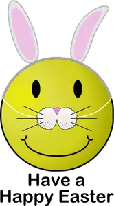 Easter smiley vector image
