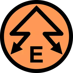 Energie electrica emblema vector imagine