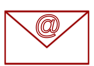 Icono rojo correo electrónico