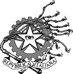 Vector illustration of idea of logo for the Italian Republic