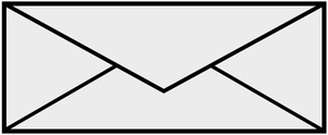Zwart-wit envelop