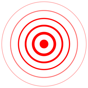 Pusat gempa peta simbol