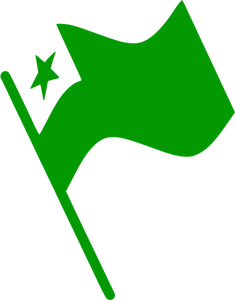 Flutura steagul Esperanto