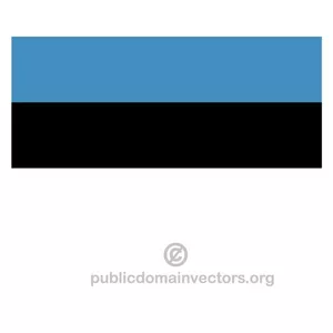 Bandiera estone vettoriale