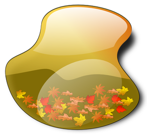 Ilustración de vector de paisaje de otoño