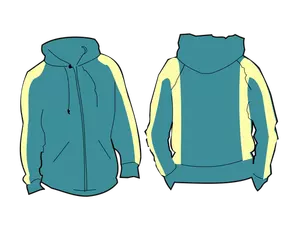 Front and back hoodie