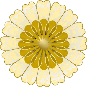 Gráficos vetoriais de flor com três círculos