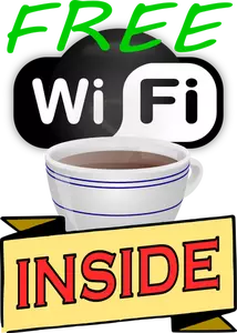 Gratis Wi-Fi klistermärke