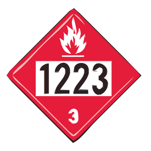 Bel 1223 voor brandweer teken vector illustratie