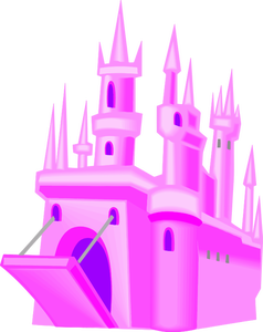 Castillo de cuentos color de rosa
