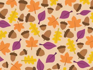 Fall leaf pattern vector image