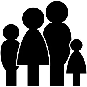 Gestileerde pictogram silhouetten