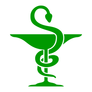 Immagine vettoriale simbolo di farmacia