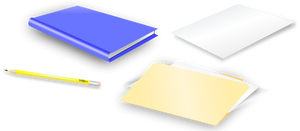 Office stationery vector illustration