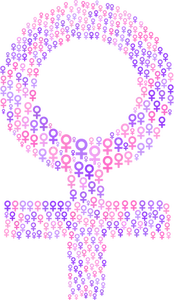 Simbol feminin în culoare