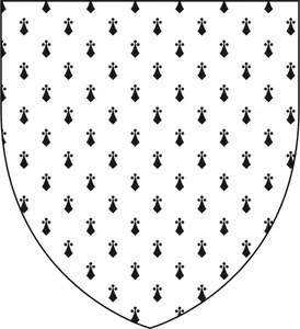 Shield with seamless pattern