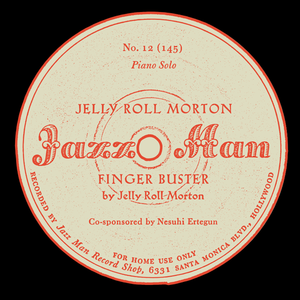 Jazz CD label vector graphics