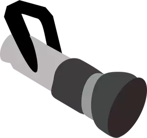 Vector illustration of hand-held nozzle of a fire hose
