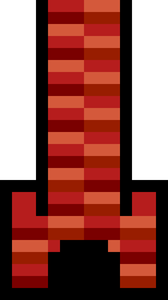Pixel fireplace